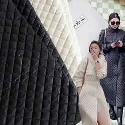 50/100*150cm Winter Autumn Embossed Quilted Cotton Fabric For Making Padded Jacket Down Coat Wrinkled Down Jacket Fabric