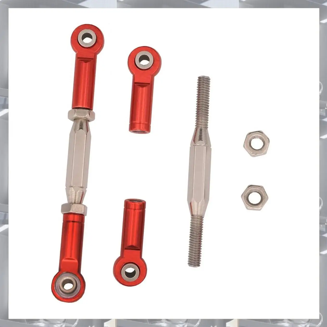 

A84F-2 шт. металлическая регулируемая рулевая тяга сервопривода для Traxxas Slash 4X4 5807 HQ727 1/10, обновленные детали радиоуправляемого автомобиля