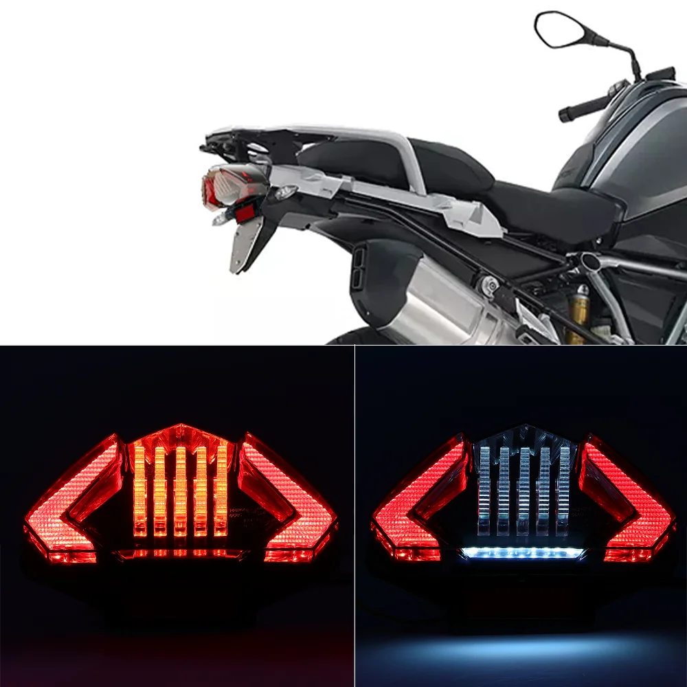 

LED Motorcycle Reflector Stop Brake Lamp For BMW R1200GS ADV F800 G650 F650 GS Dakar R S ST Adventure E24 Tail Light Rear Light