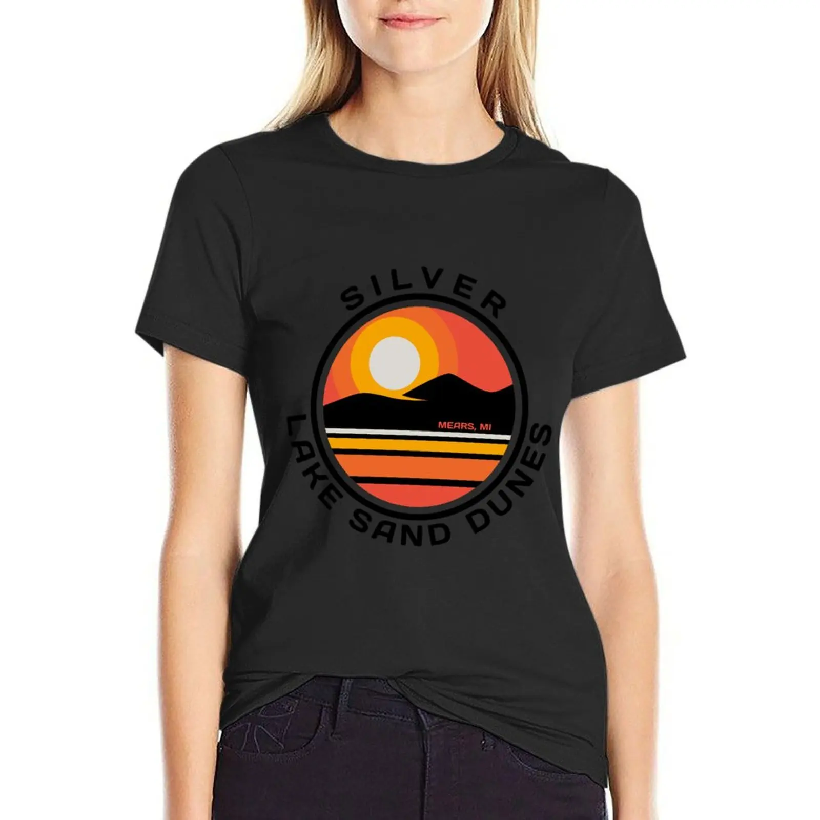 Silver Lake Sand Dunes T-Shirt Female clothing aesthetic clothes shirts graphic tees western t shirts for Women