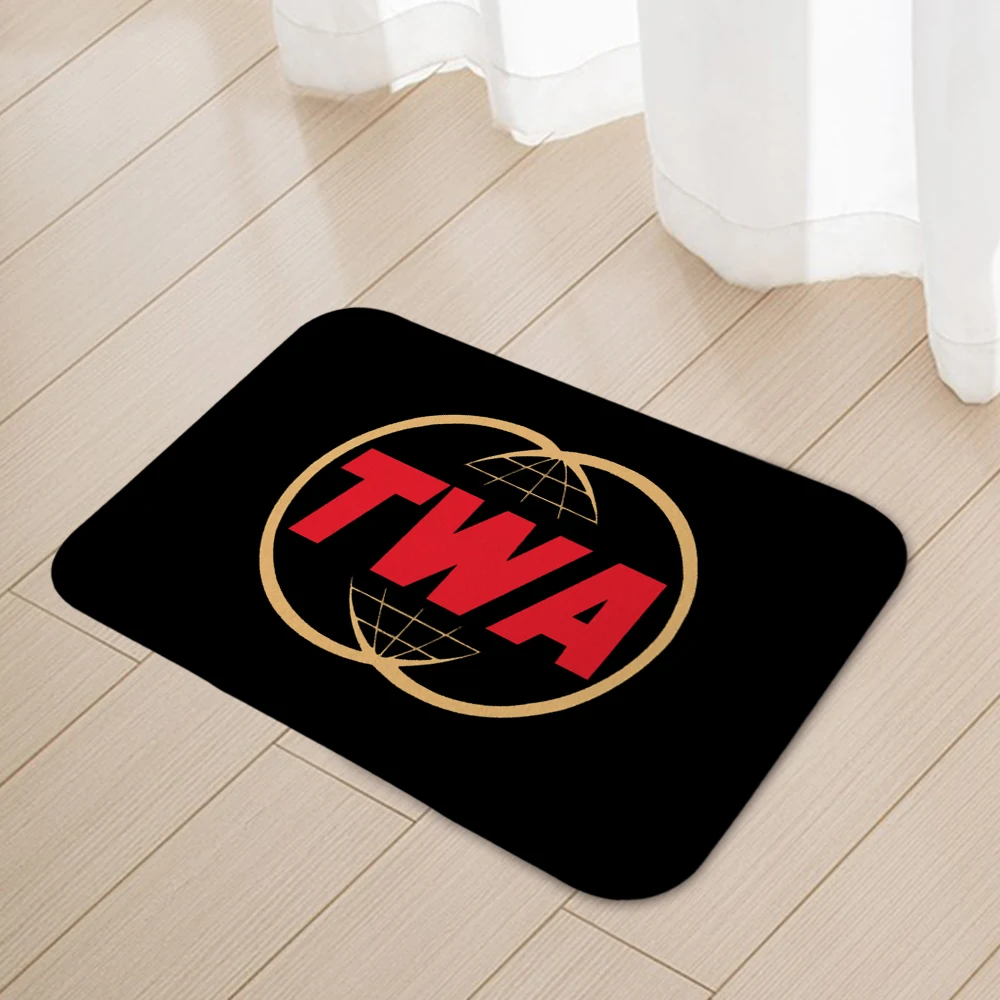 Twa Trans World Airlines floor mat house carpet door pad modern decorative carpet anti -sliding floor pad 018