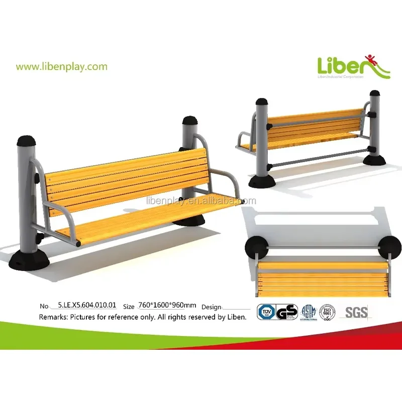 Outdoor Steel Garden Bench Durable Metal Frame Park Seating Weather Resistant Patio Furniture for Backyard Lawn Public Space
