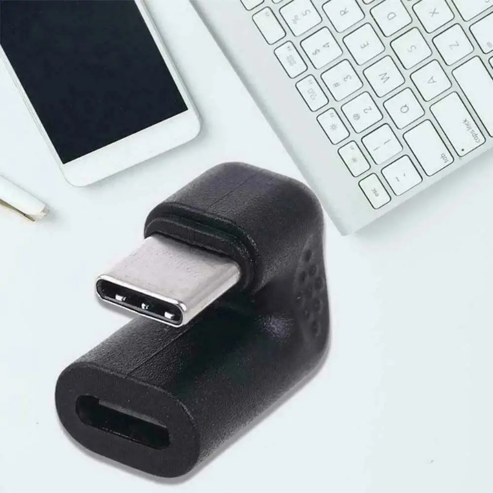Degree 360° Angled Micro USB Data Transmission Converter Type C Male To Female USB-C Converter