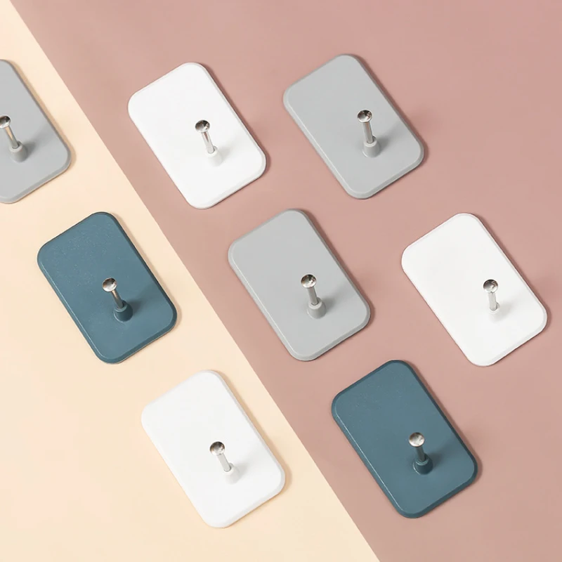 Household Stainless Steel Non Perforated Hook With Simple Appearance, Kitchen Bathroom Hook, Key Hook Behind The Door