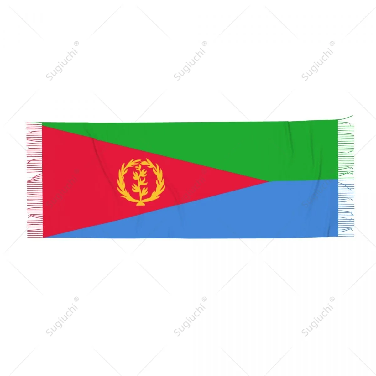 Eritrea Flag Scarf Pashmina Warm Scarves Shawl Wrap Hijab Spring Winter Multifunction Unisex