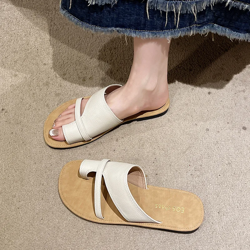 

Повседневные Элегантные летние женские шлепанцы, модные женские шлепанцы, женское элегантное уличное платье, пляжные шлепанцы, шлепанцы-3