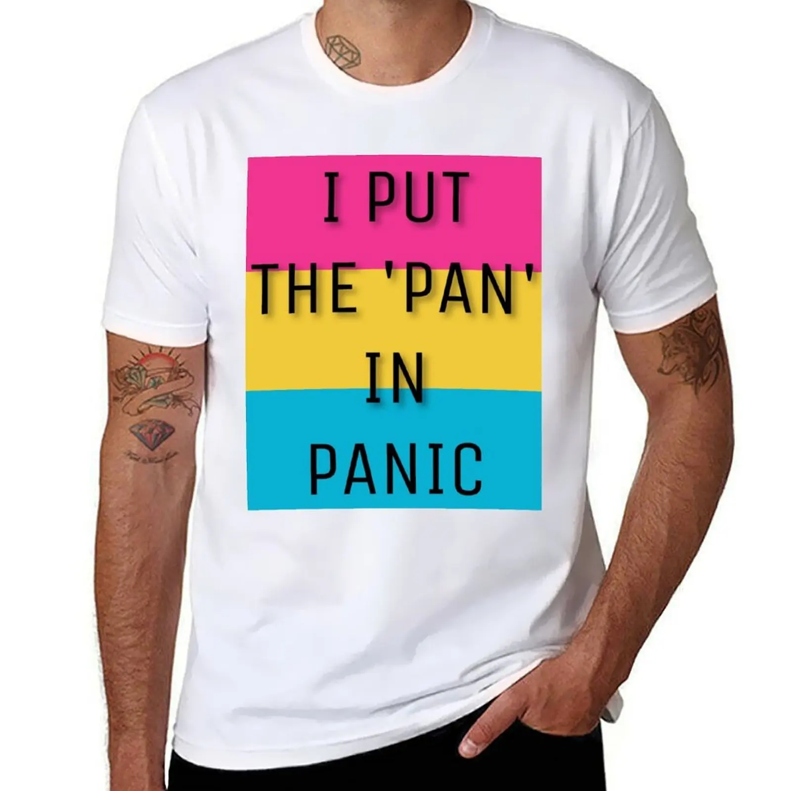 

Pansexual T-Shirt man t shirt luxury cotton t shirts man 100% T-Shirt