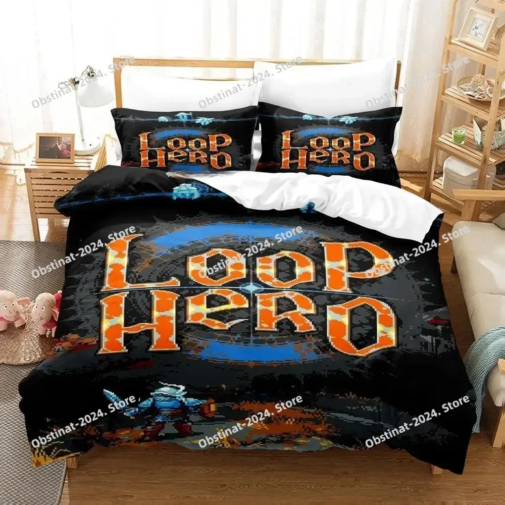 2026 Loop Hero 3D Printing Comforter Bedding Set,Duvet Cover Bed Set Quilt Cover Pillowcase,King Queen Size Bedding Set Kid
