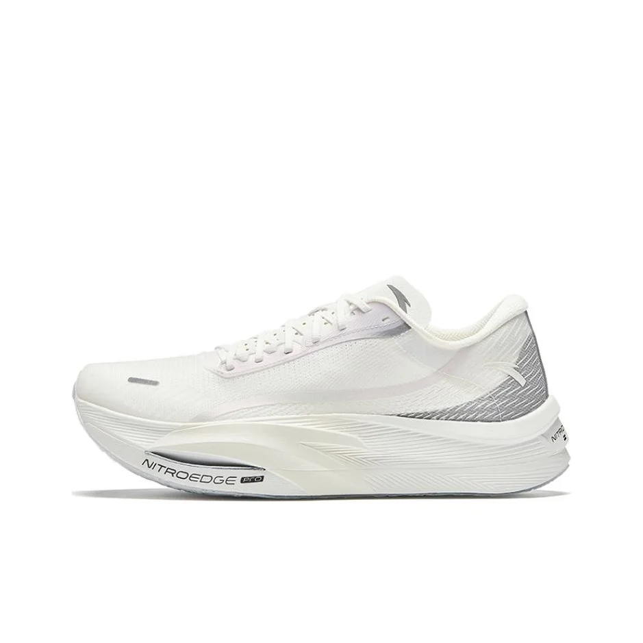 Anta C202 5 GT Fabric Cushioning Rebound Low top Long Distance Running Sprint Running Shoes Men's White 112425561S-1
