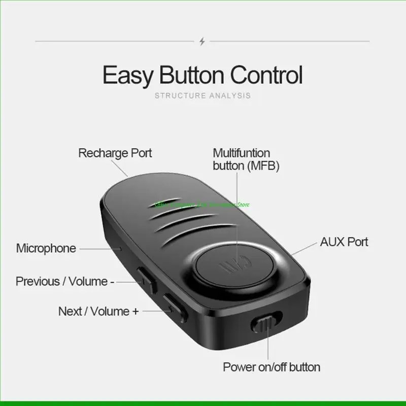 U55C J19 BT5.0 Adapter Transmitter Receiver Wireless USB Transceiver for Car PC