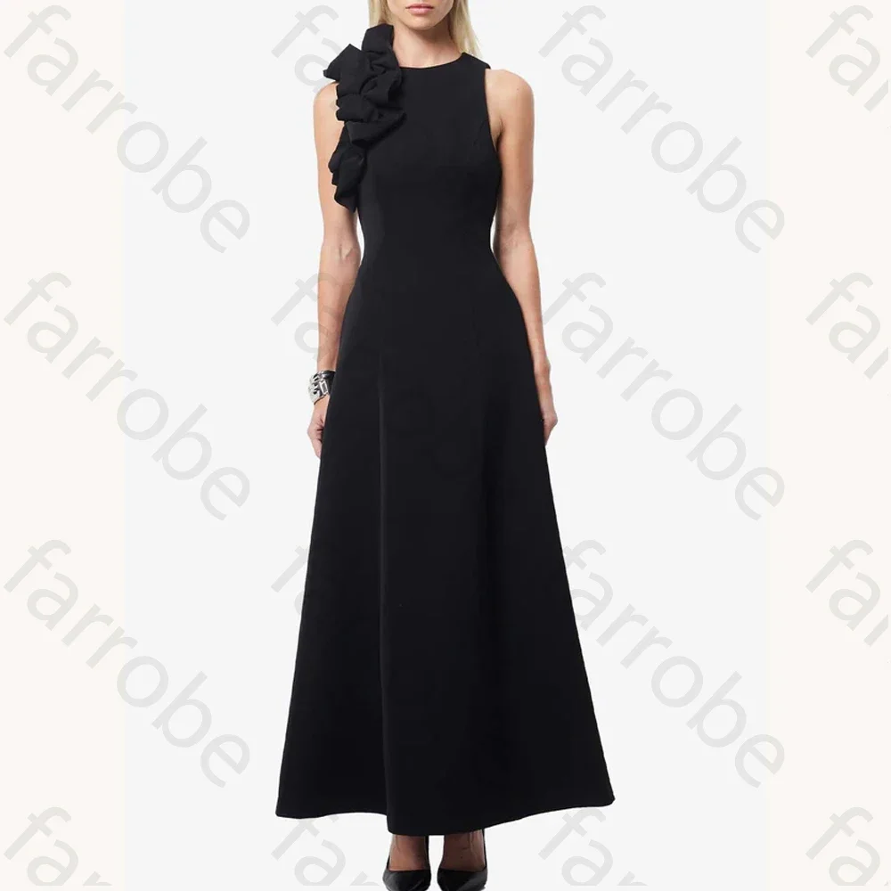 Personalizado elegante elipse babados maxi vestido a linha vestidos de noite formal requintado alta qualidade vestidos de festa de baile para mulher