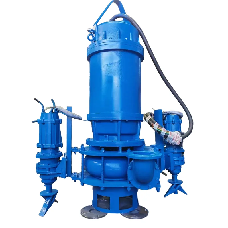 Big Capacity High Chrome Hydraulic Unloading Agitator Submersible Sand Slurry Water Dredge Pump for Excavator