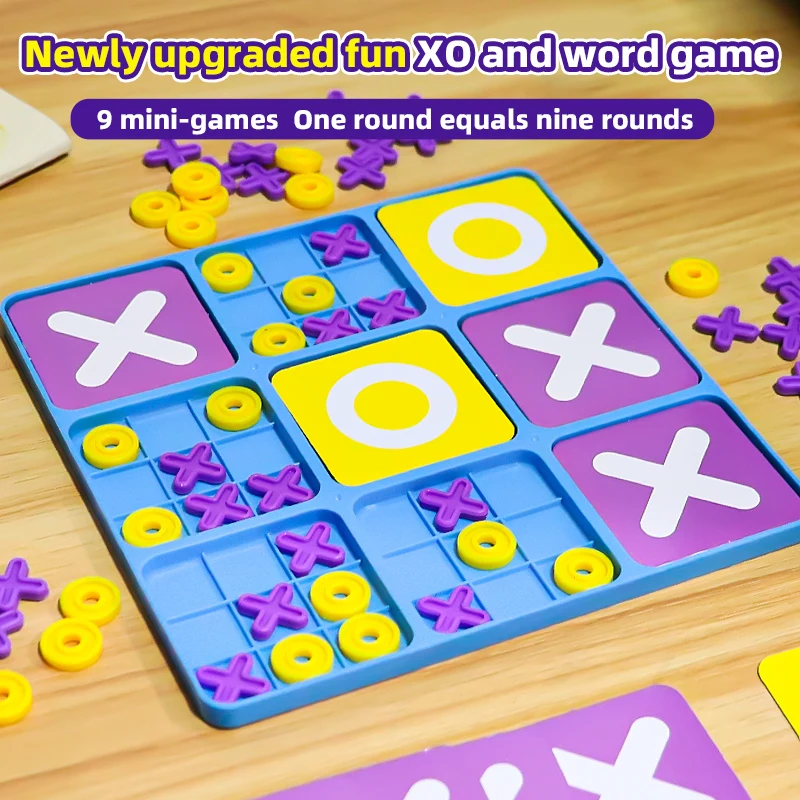 Board Game Quacks - Colorful Battle Xo Tic-Tac-Toe, a Logical
