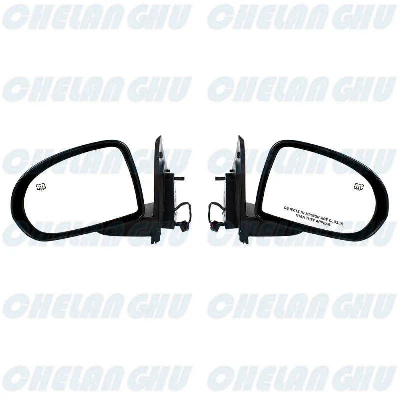 For Jeep Compass 2007 2008 2009 2010 2011 2012 2013 2014 2015 2016 1 Pair 5 Pins Satin Black Heated Power Adjust Mirror Assembly