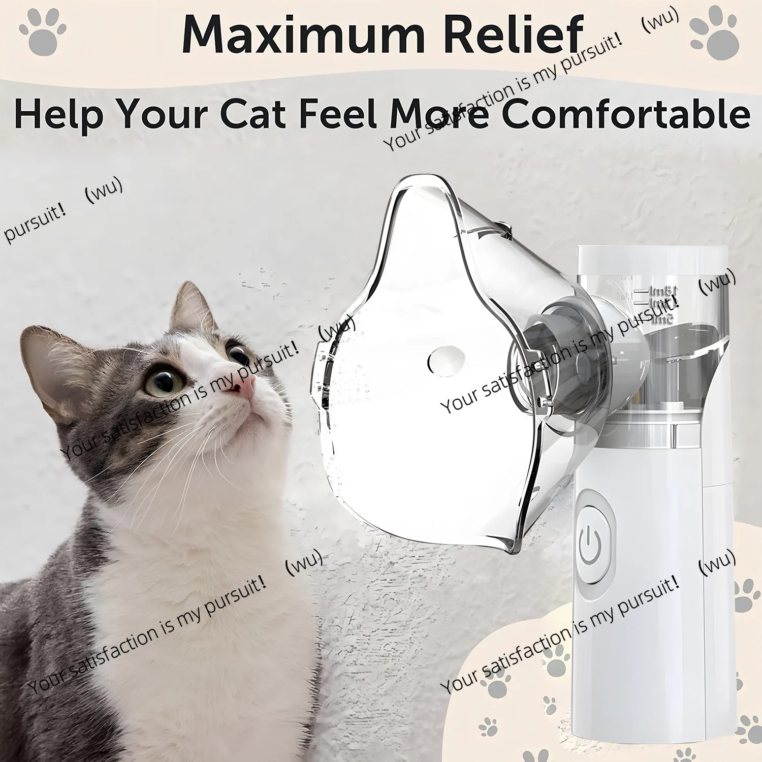 Home Use Pet Nebulizer for Cats & Dogs - Easy-to-Use Electronic Animal Nebulizer for Respiratory Relief & Pet Health