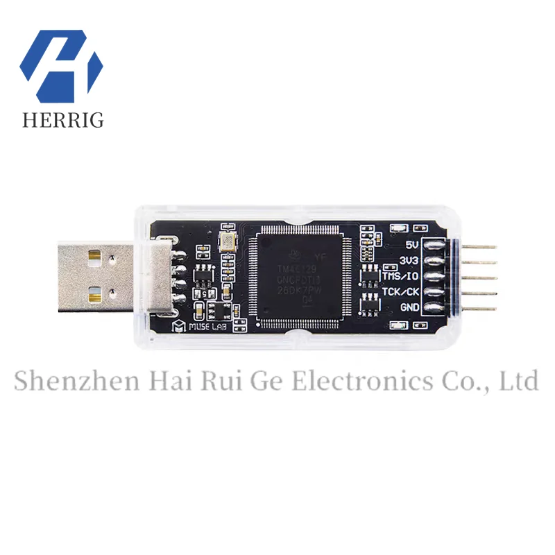 XDS110 Downloader, Debugger, Emulator for TI DSP/MCU C2000 with Overcurrent and Electrostatic Protection, Driver-Free