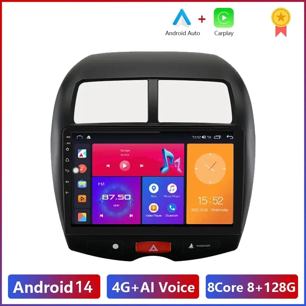 

Carplay Android 14 For Mitsubishi ASX 1 2010 - 2016 Car Radio Multimedia Video Player Navigation GPS DSP Auto No 2din 2 din dvd