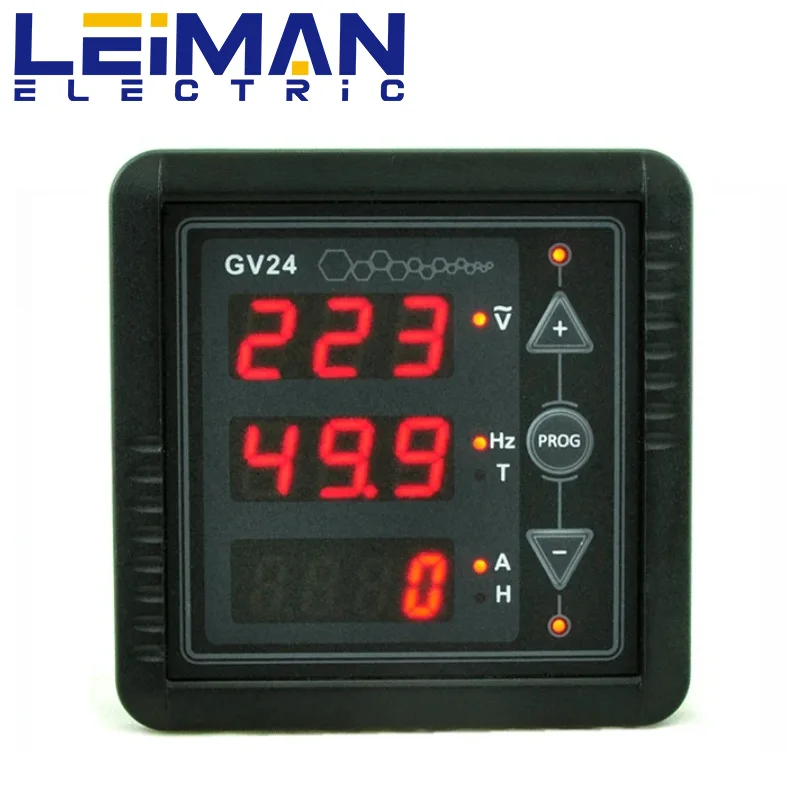 GV24 MK2 Multifunction Digital Meter Use For Generator AC Voltage/Frequency/Current/Operation Hours Measurement Monitoring Mebay