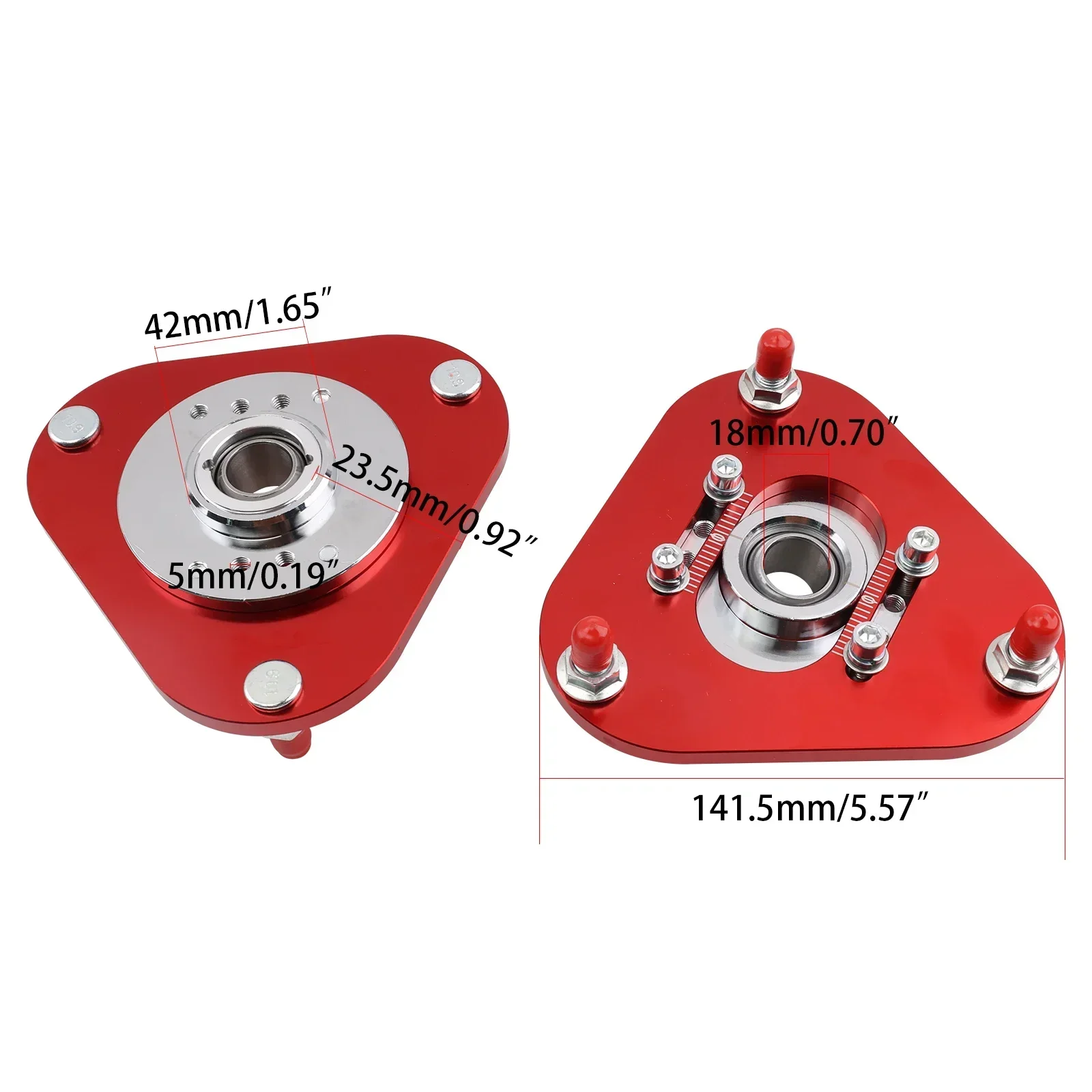 2 Pieces Coilover & Camber Plate Front Top Camber For Toyota Celica 7th Gen 2000-2006