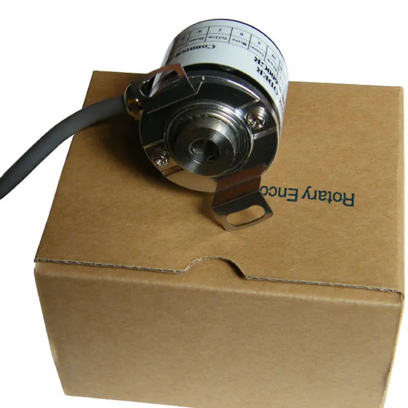 Supply for GHH38 Incremental Optical 6MM 8MM Through-hole Hollow Shaft Rotary Encoder 100 200 360 500 1024PPR