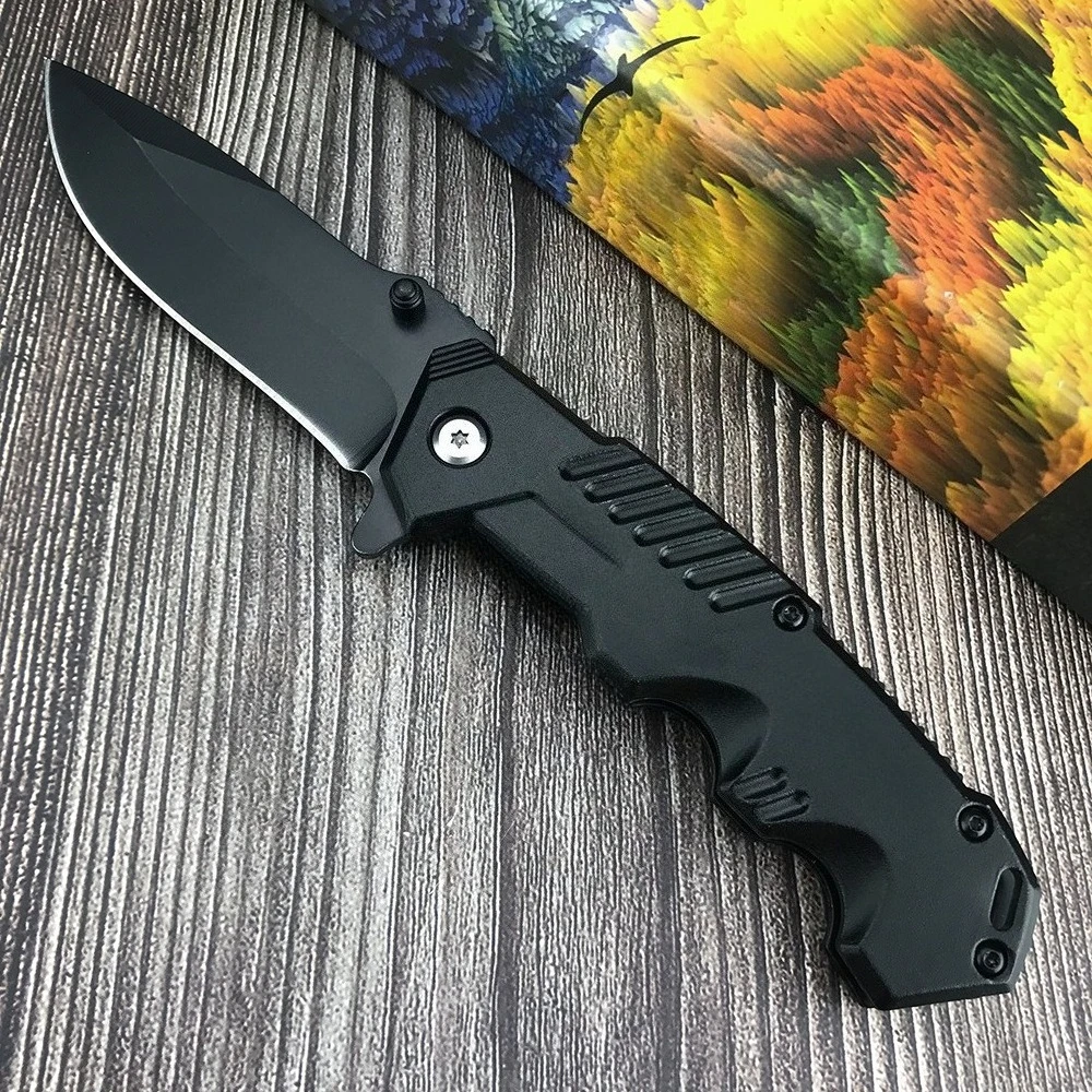 EDC Outdoor Stainless Steel Camping Escape Adventure Pocket Knives -217 5Cr13Mov Blade Aluminum Handle Portable Durable BBQ Tool