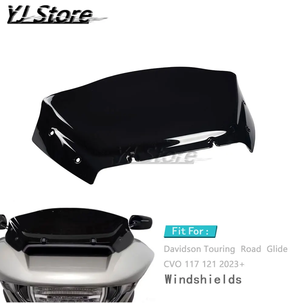 Fit For Harley Road Glide FLTRX FLTRXSTSE 2024 FLTRXSE 2023-2024 Motorcycle 9 inch Windscreen Deflector Cover Plate Windshield