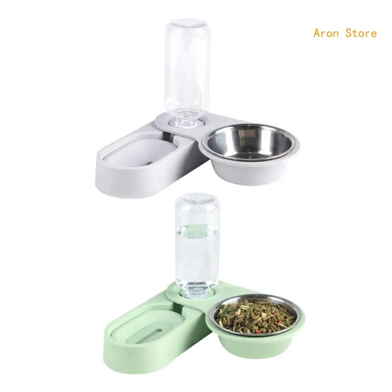 

Small Dog Automatic Feeders 18oz Water Dispenser for Cage Water Fountains Pet Bowl for Small Animals H3CF