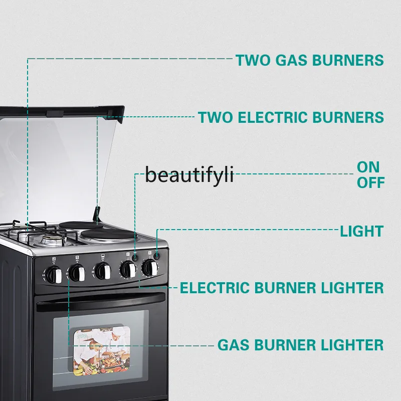 52L elektrischer integrierter multifunktionaler großer Haushaltsofen mit Backform