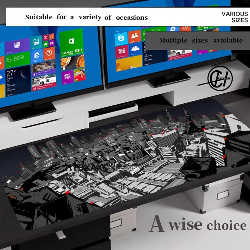 

Pc Gaming Mouse Pad Gamer Persona 5 Computer Accessories Non-slip Mat Deskmat Mausepad HYBXAXCMats Keyboard Cabinet Mause Pads