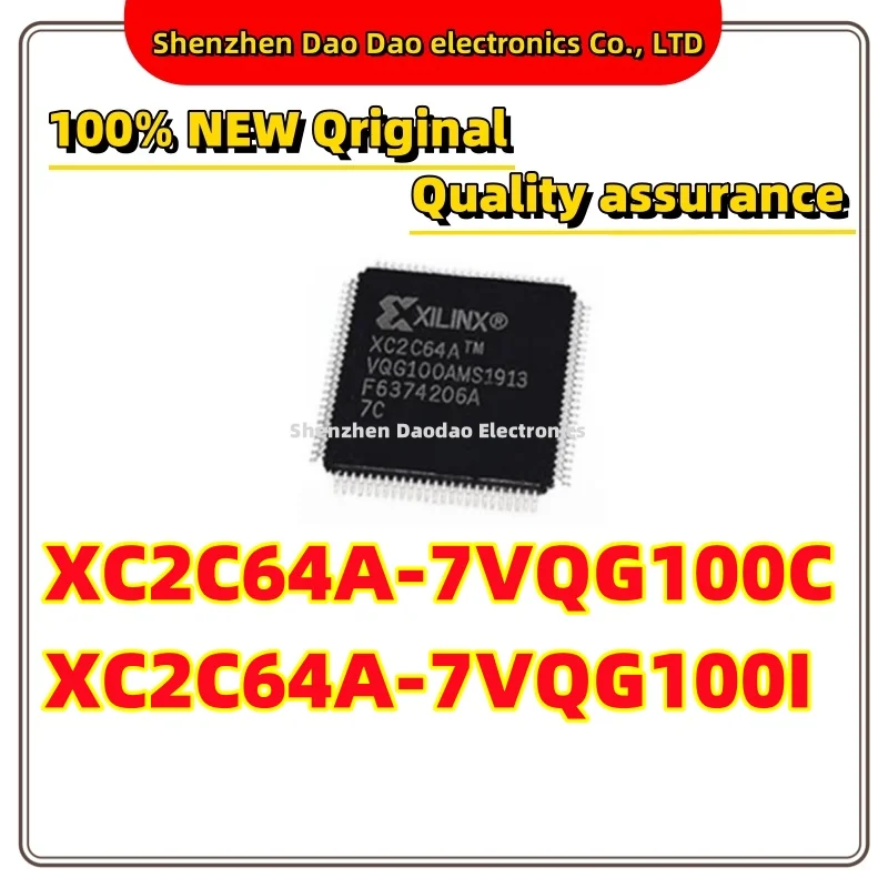 Xc2c64a-7vqg100c XC2C64A-7VQG100I XC2C64A QFP-100 Embedded programmable logic device chip IC New original