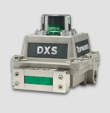 

Контроллер клапанов TopWorx DXS из нержавеющей стали | Модель DXS-Z21GNMS для работы в суровых условиях и точного мониторинга клапанов