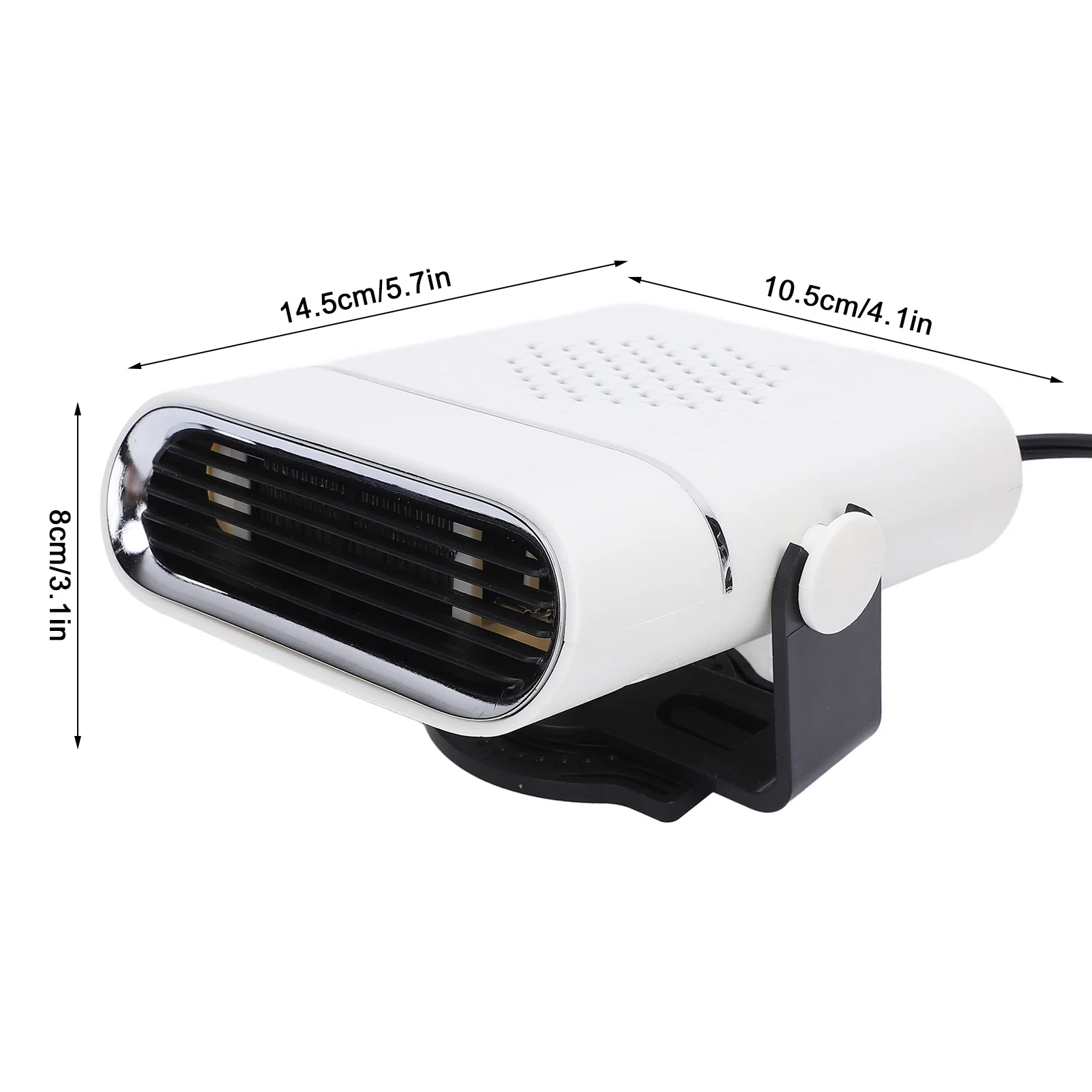سخان سيارة محمول 24 فولت، تسخين سريع عالي الطاقة لإزالة الجليد في الشتاء وإزالة الضباب والتدفئة الشخصية #5