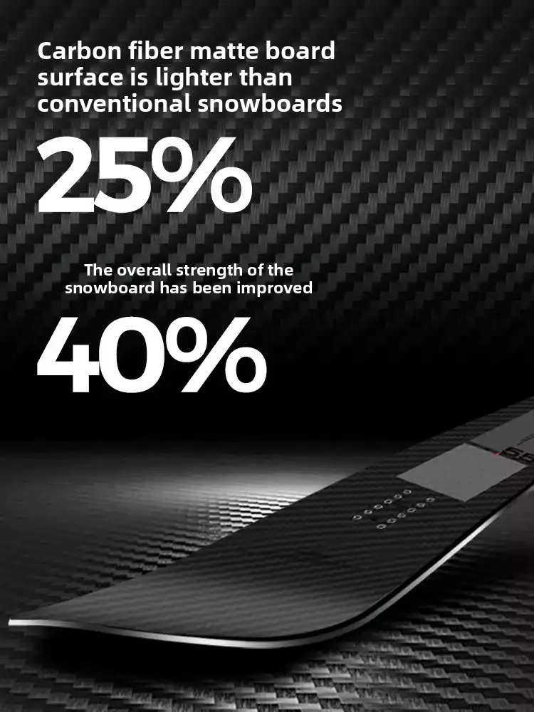 All-Mountain Carbon Fiber Skis, Full Carbon Series Wide Board for Freeride Powder, Adult Skiing Equipment All Terrain Performanc
