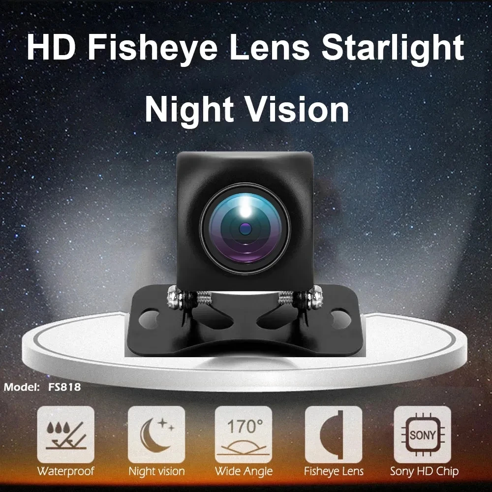 SONY Dynamic Trajectory Night Vision Fisheye Lens Vehicle Reverse Backup Rear View AHD CVBS Camera For All Android DVD Monitor