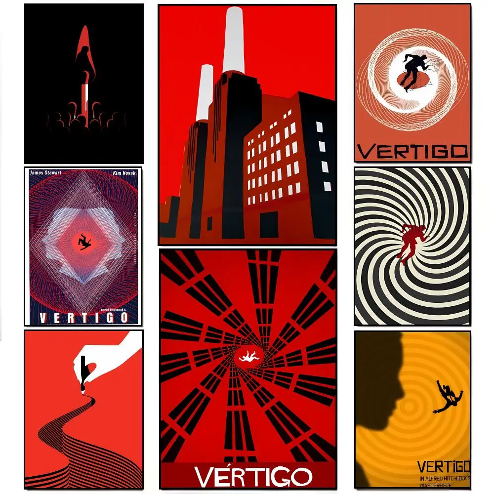 Dreamy Disorienting Dramatic V-Vertigo Poster Elegant Indoor Artwork Design & Contemporary Home Decor