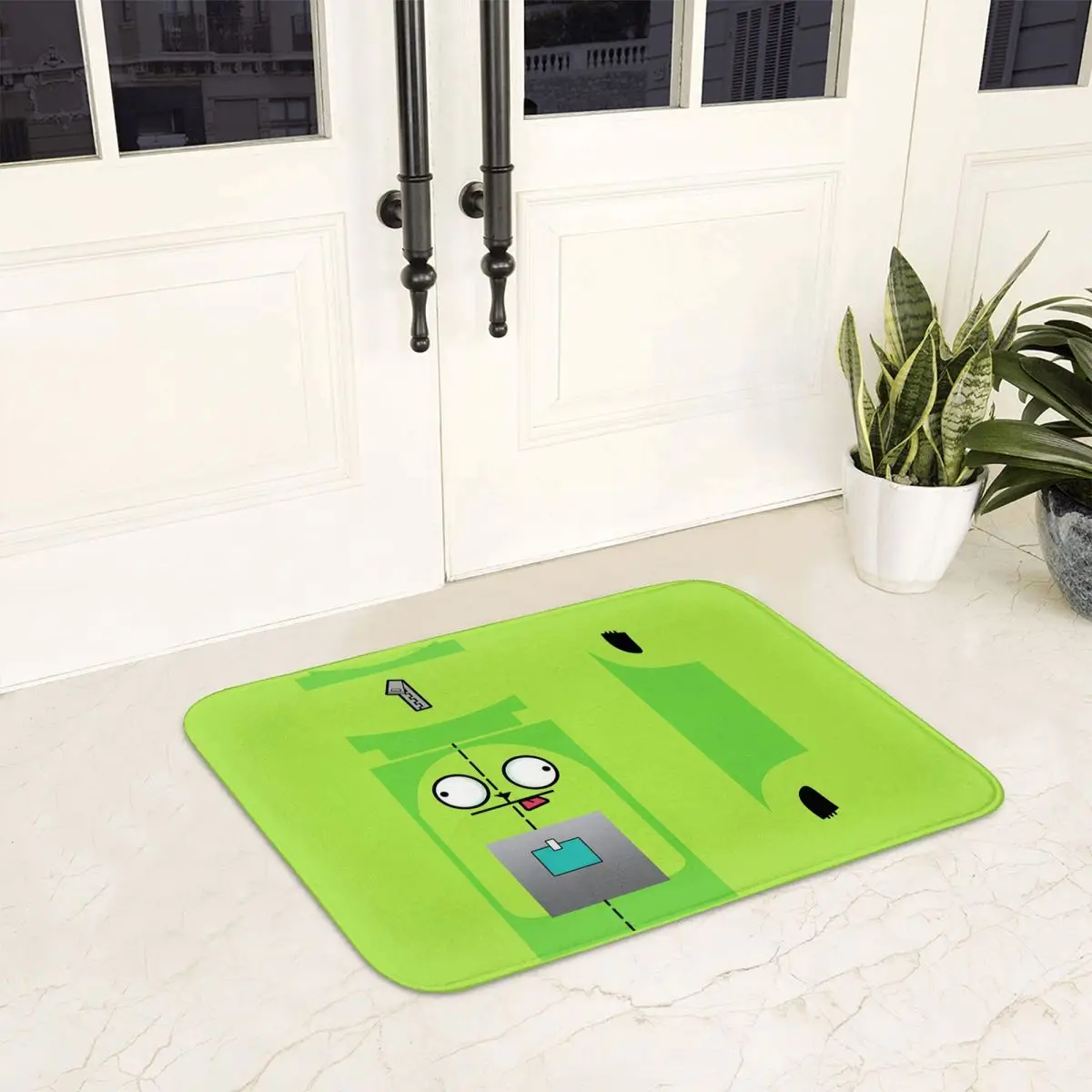 Invader Zim Anti-slip Doormat Floor Mat Antiwear Carpet Rug for Kitchen Entrance Home Bathroom Living room Footpad Mats