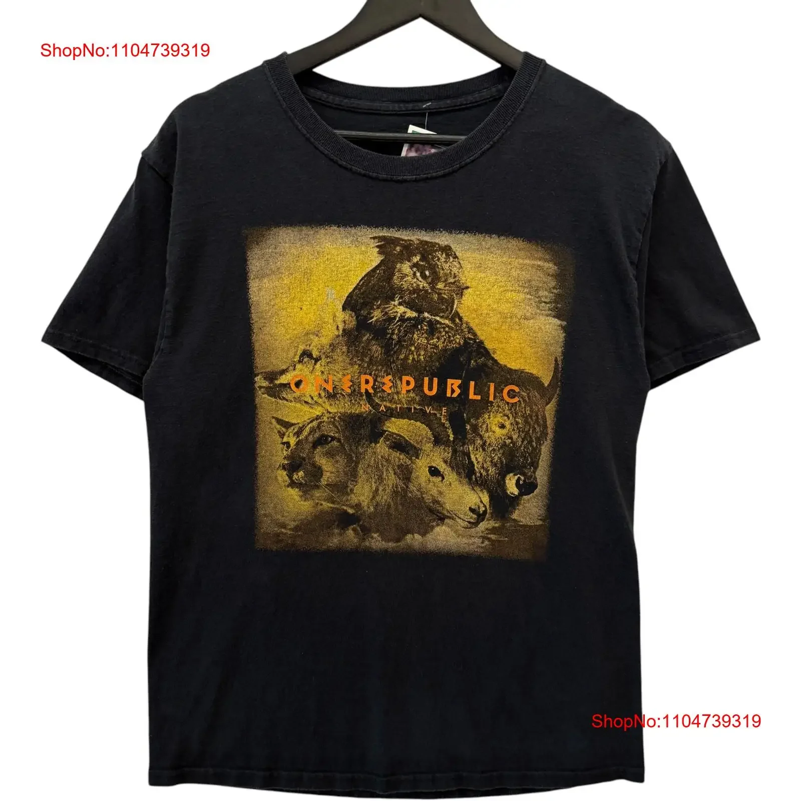 

Винтажная черная мужская футболка One Republic Native Summer Tour M, винтажная стираная повседневная стильная дышащая футболка унисекс