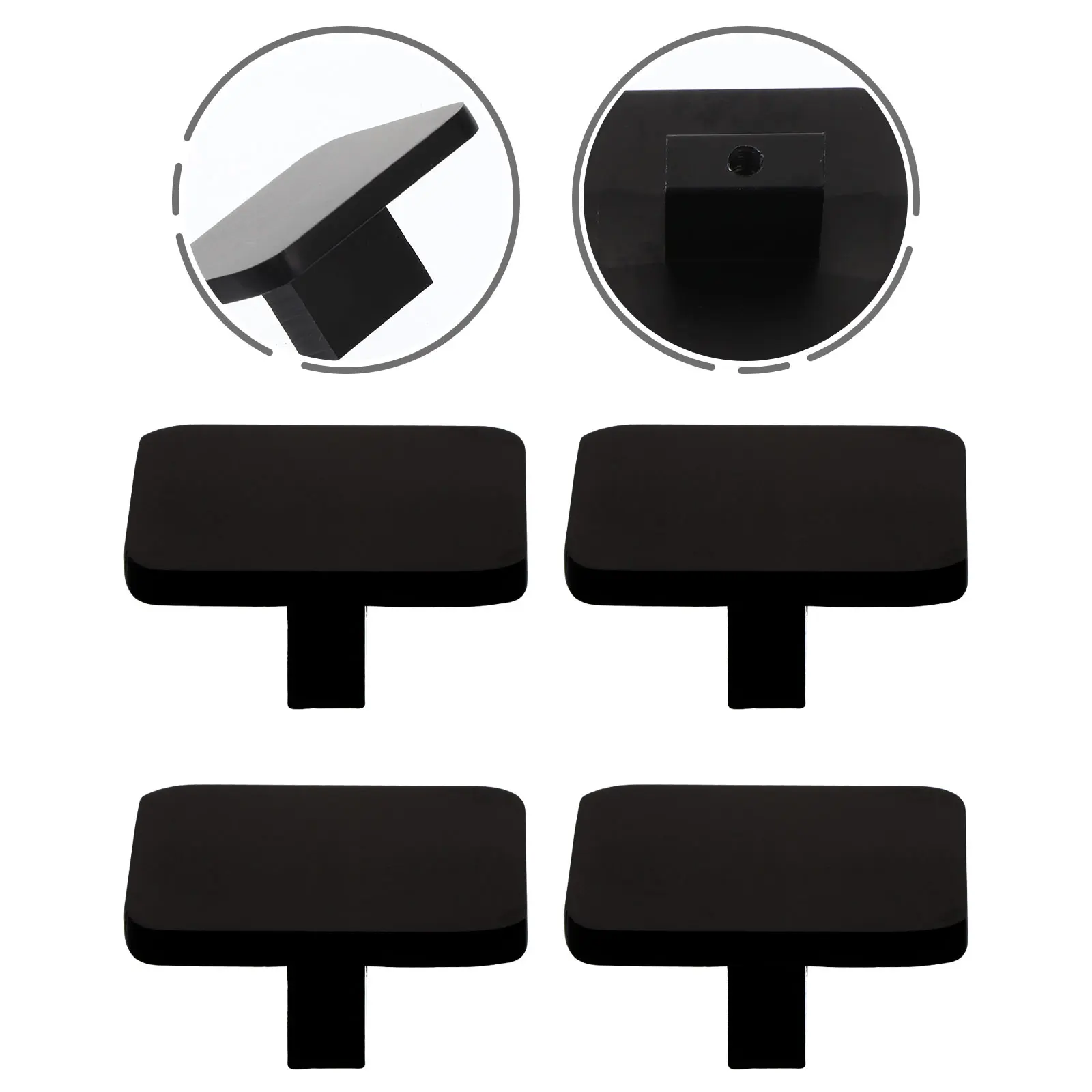 

4pcs Aluminum Cabinet Knobs European Style Drawer Pull Handles Durable Door Pulls For Wardrobe Bookcase Cupboard
