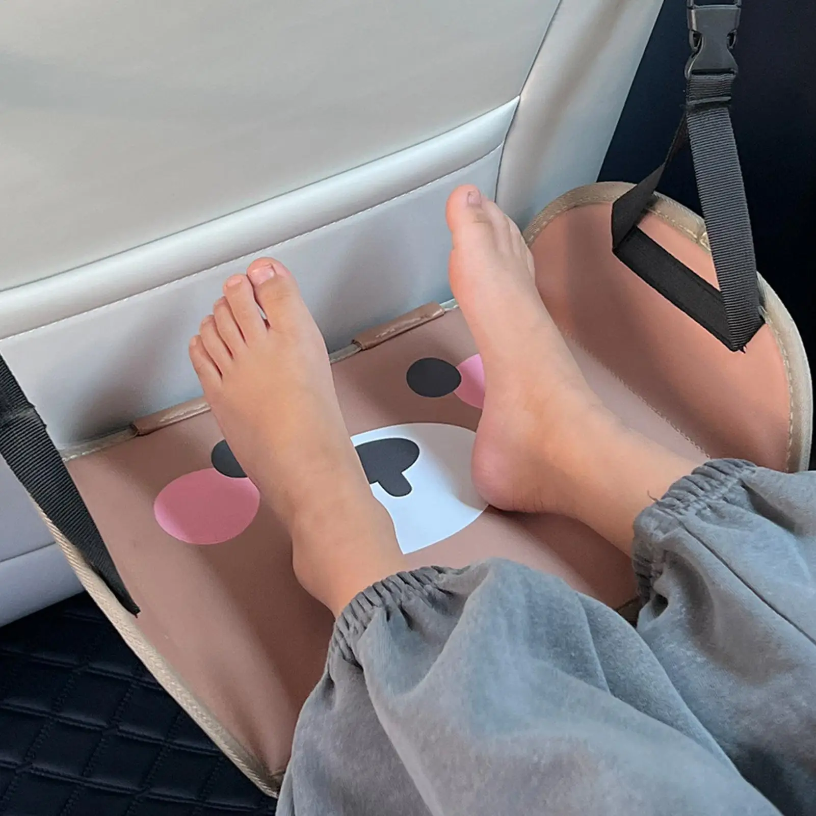 Reposapiés de avión para chico, hamaca, asiento de viaje para vuelo, almohadilla para reposapiés, tren ajustable, almohadas portátiles para dormir, accesorios