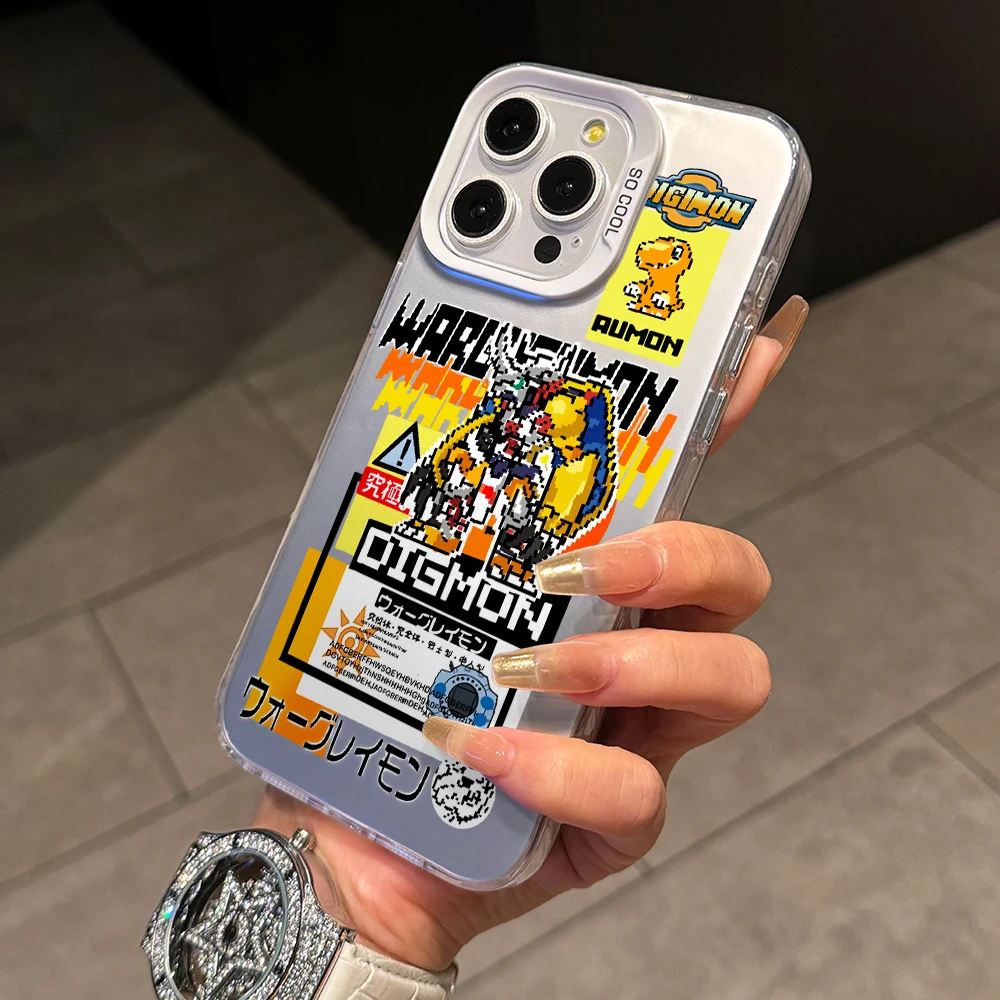 Digimons Adventures Agumons Phone Case for Samsung Galaxy A56 A55 A54 A53 A52 A26 A17 A16 A12 A07 A06 4G 5G Silver Hard Cover