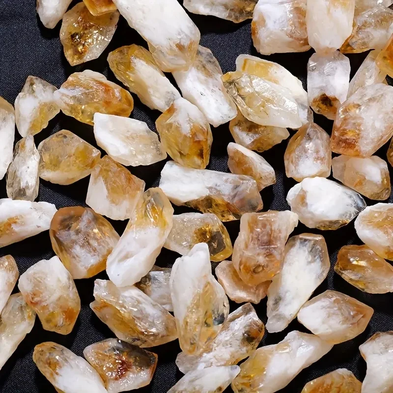Natural Brazilian Citrine Crystal Chips Ideal for Aromatherapy Diffuser Aquarium Decor - view 2