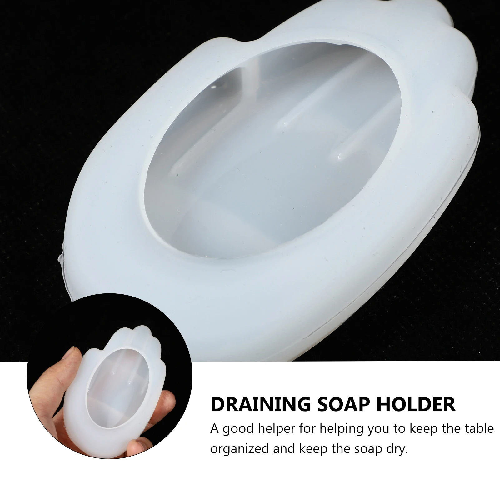 

Epoxy Crystal Resin Mold Soap Storage Box Silicone Draining Holder Bathroom Kitchen ganizer Premium Material Long Term Use