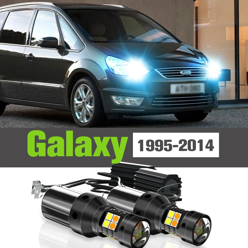 

2x LED Dual Mode Turn Signal+Daytime Running Light DRL Accessories Lamp For Ford Galaxy 1995-2014 2006 2007 2008 2009 2010 2011