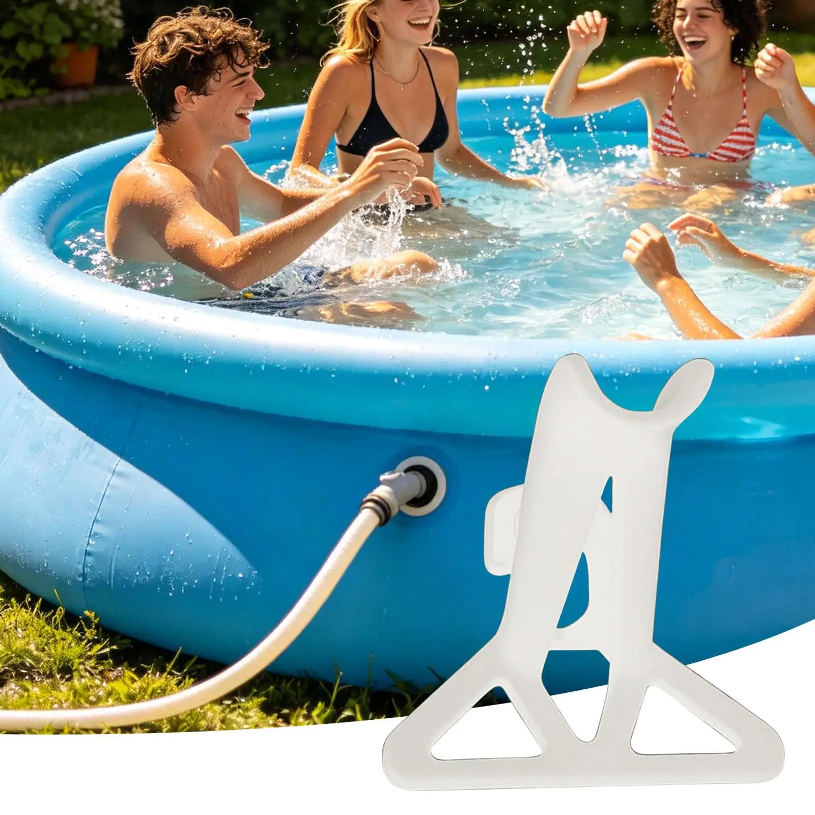 Pool Pipe Holder Easy Durable Tube Storage Hose Support Brackets for Outdoor Backyard Lawn Garden Hotel Resort Beach