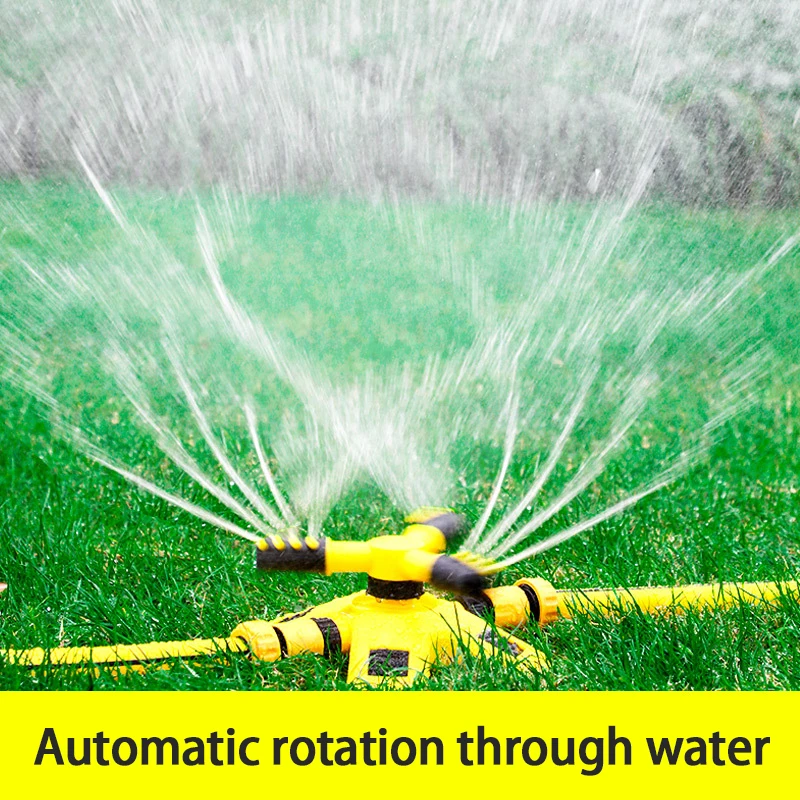 

360 Degree Trident Automatic Rotary Watering Device Gardena Lawn Sprinkler Nursery Irrigation Rotating Trigeminal Rotary Head