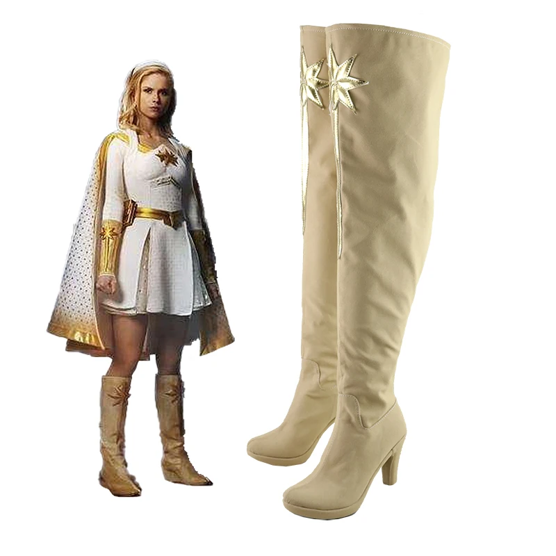 Bottes Cosplay Starlight Annie pour garçons, accessoires de fête d'halloween, chaussures à talons hauts pour femmes