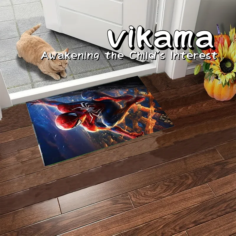 

VIKAMA Spider Crystal Pile 3D Home Decor Rugs Living Room Kitchen Sofa Dirty Resistant Machine Washable Rugs