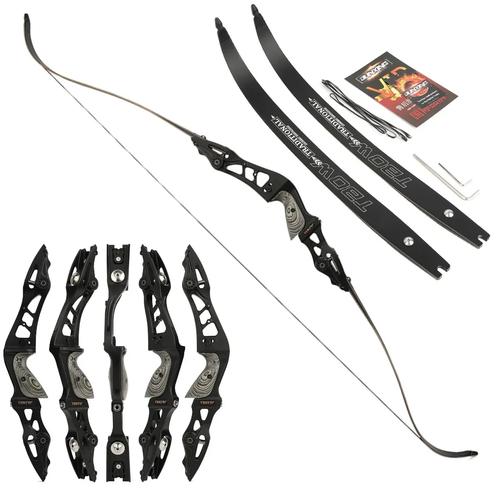 25-60lbs ILF Recurve Bow Archery 62inch Bow CNC Handle Takedown Split Bow Right Hand Hunting Shooting Competition Target