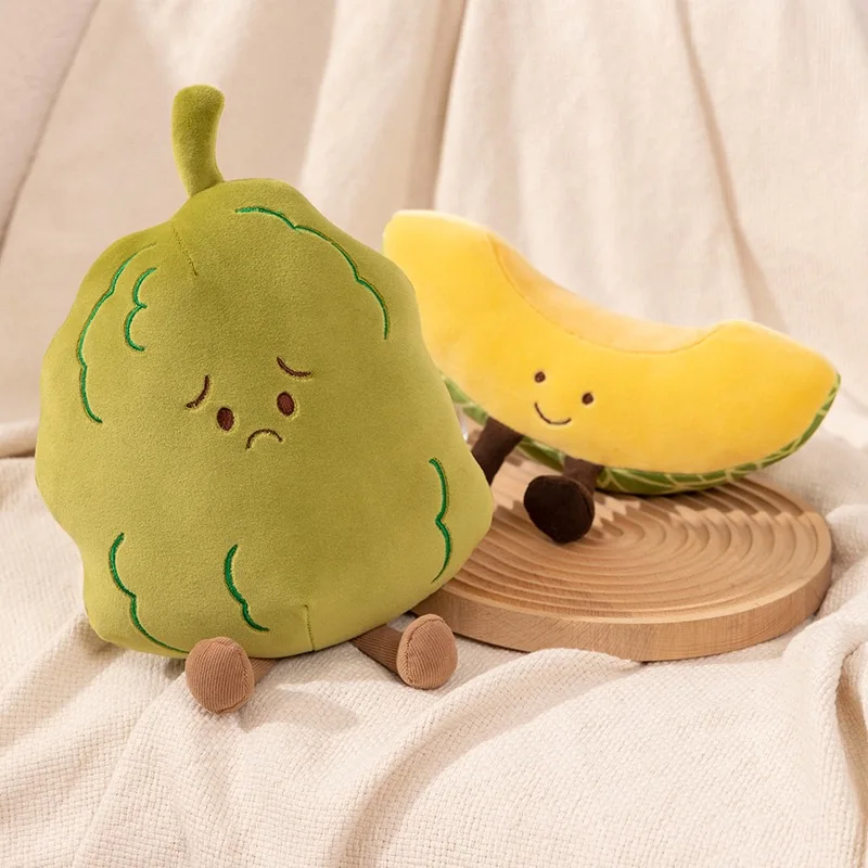 Apricot Lamb Smiling Fruit Watermelon Durian Cute Plush Toys Dolls Children'S Gifts Home Decorations Cat Interactive Toys