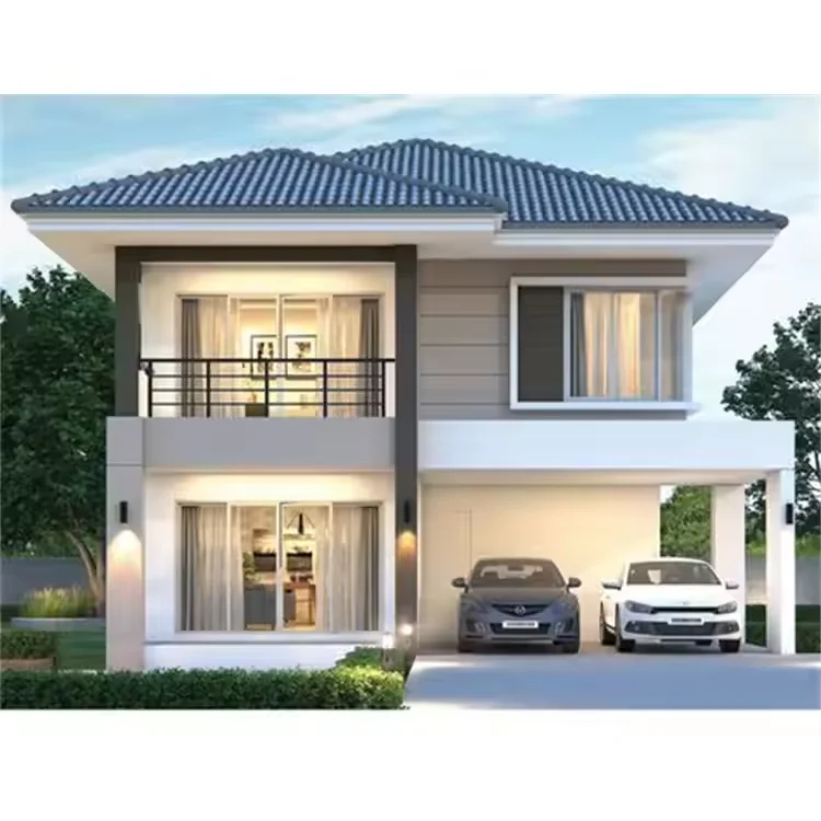 Modern Prefabricated Smart House with Solar Panel System 3 Bedroom 2 Bathroom Villa Fully Furnished Prefab House